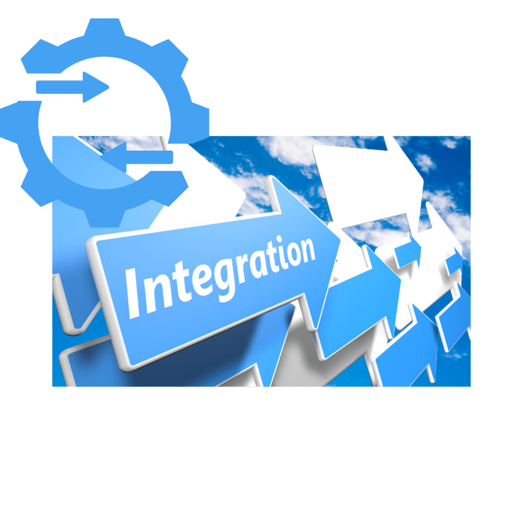 flow of maintenance management software data in an integration